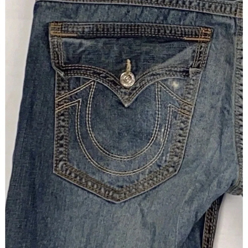 True Religion Bild Whiskey Double Stitched‎ Men's Size 38x34
